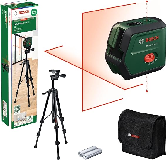 Bosch Cross line Laser UniversalLevel 2 [Gen 1] + Tripod