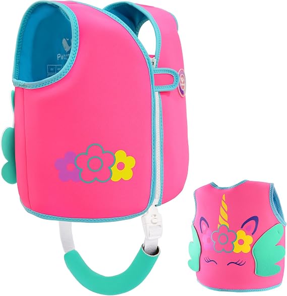 Pottwal Swim Vest for Kids - Swim Jacket - Made of Neoprene & EPE - with Adjustable Crotch Strap