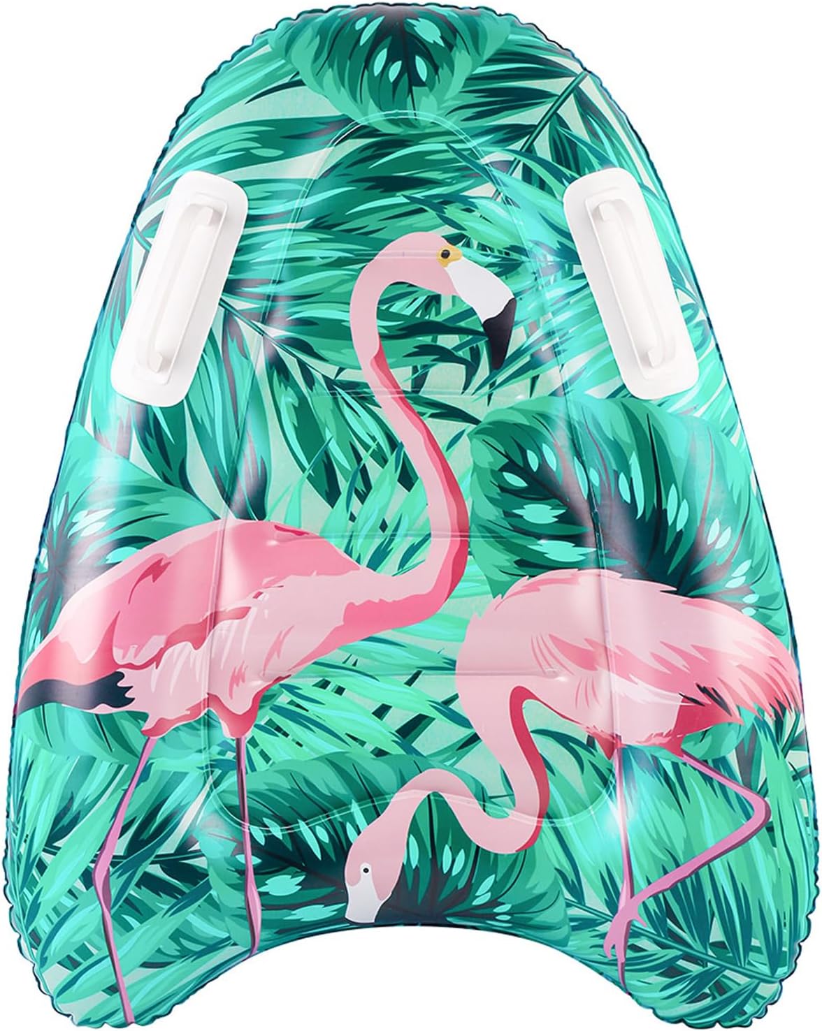 Inflatable Bodyboard with Handles Portable Surfboard Pool Float Surf Body Board Pool Toy Swimming Aid Mat Portable Buoy Kickboard Floats Surfboard for Beach Surfing Swimming Summer Water Fun