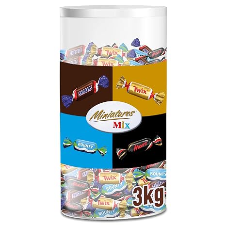 Miniatures Mix 3 kg Mini Chocolate Bar Bulk Pack Chocolate Party Mix