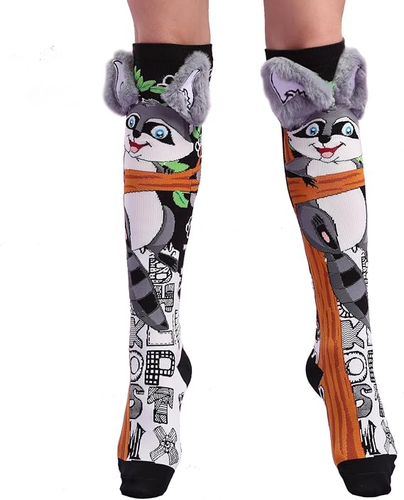 Crazy Socks for Kids Girls 3D Silly Wacky Funny Socks Knee High