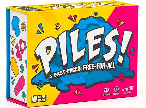 Lost Boy Entertainment Piles Card Games Family Games for Kids 8 and Up for Adults Family Game Night Travel & Memory Game Party Games 10 Mins