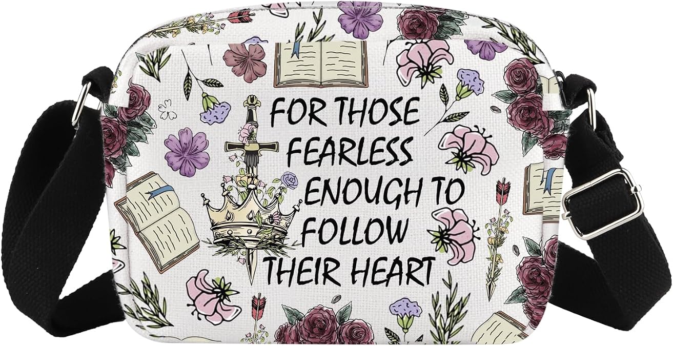 Powerless Crossbody Bag Powerless Book Gifts Fearless Gift Book Lover Gift Fantasy Novel Romantasy Gift Bookish Crossbody Bag