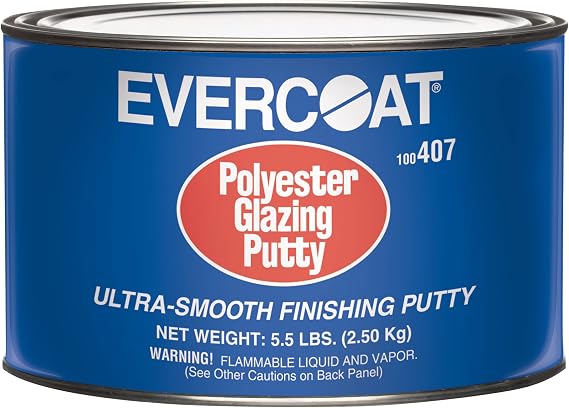Evercoat Polyester Glazing Putty for Galvanized Steel, Aluminum, Fiberglass & More - 64 Fl Oz