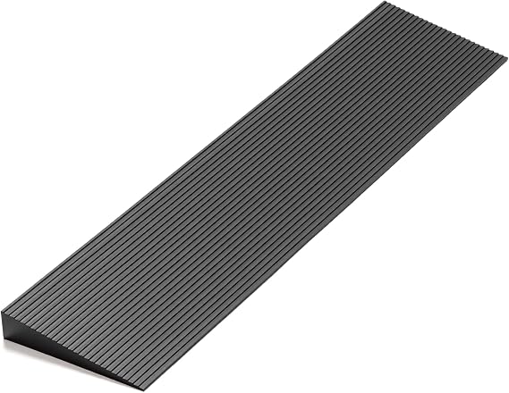1.6 Rise Threshold Ramp Doorway Curb Ramp, 3000LBS Capacity Mobility Door Ramps for Home Steps, Anti-Slip Wheel Chair Ramp for Bike, Scooter, Bathroom,Sweeper(1.6'Rise)