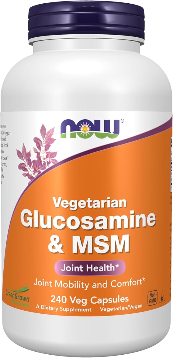 NowFoods Vegetarian Glucosamine & MSM Joint Health 240 Veg Capsules