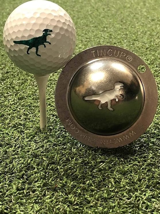 Tin Cup Golf Ball Custom Marker Alignment Tool (Tee Rex)