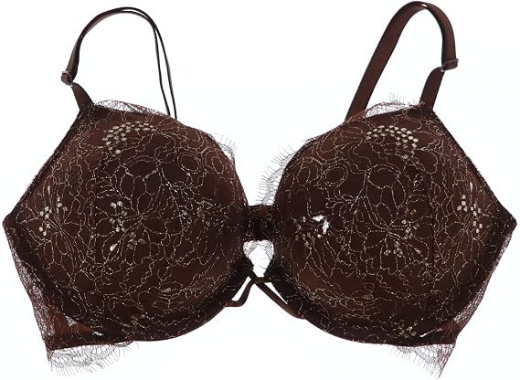 Victoria's Secret Bra Bombshell Add 2 Cups Shimmer Lace (32D, Brown)