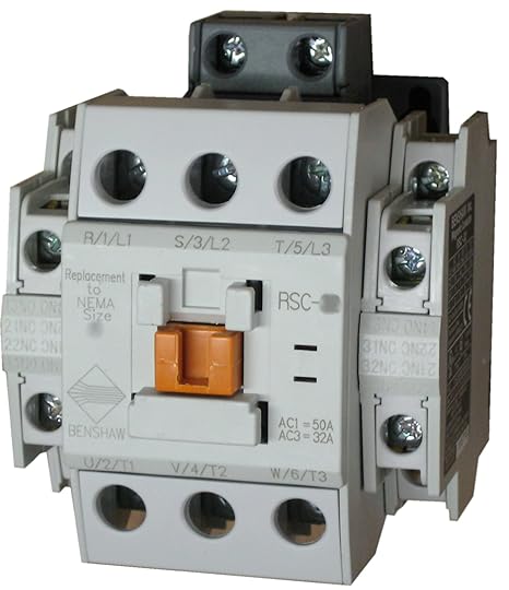 BENSHAW RSC-32-6AC240 2 Side Mounted Auxiliary Contacts, 240 V, 3 Pole, 32 AMP, CONTACTOR, Each Contact with 1 NO and 1 NC, Magnetic, NEMA Rating