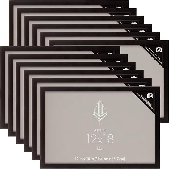 Studio Decor Black Narrow Frame, Aspect, 12 Pack