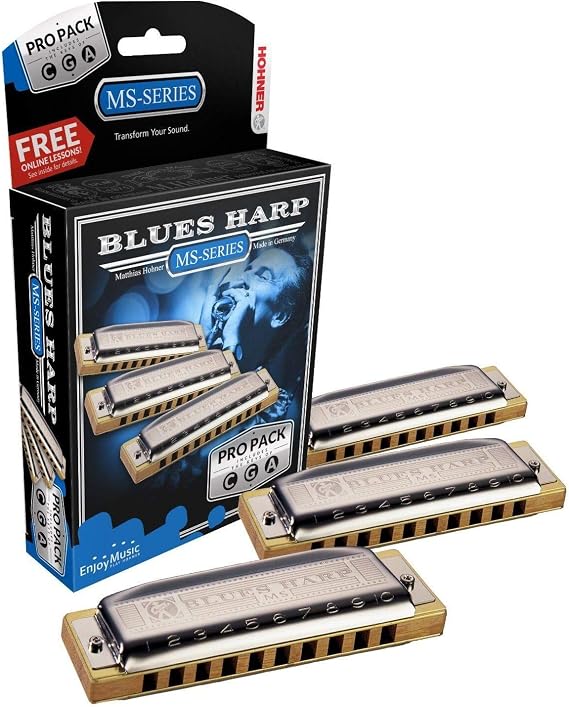 Hohner Blues Harp G-C-A Propack