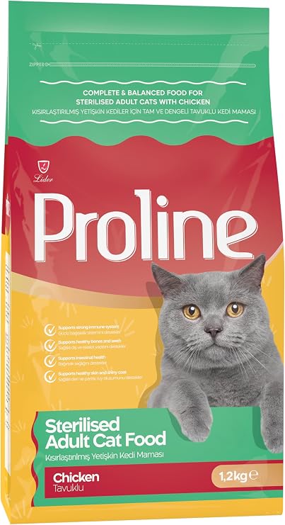 Proline Tavuk Etli Kısırlaştırılmış Kedi Maması 1.2 KG
