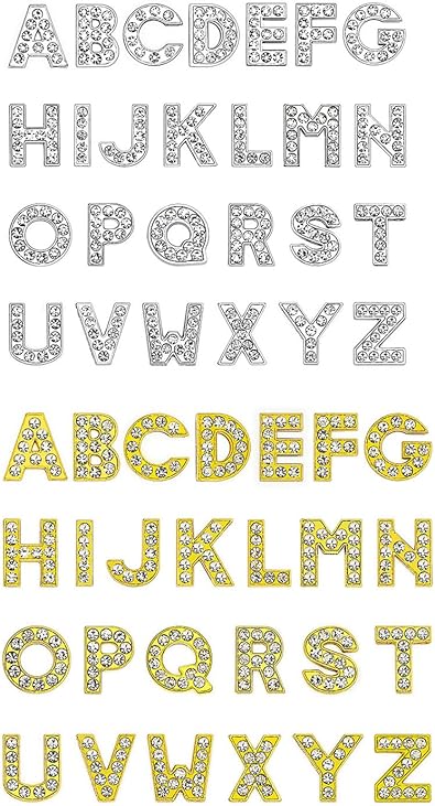 Rhinestones Letter Charms