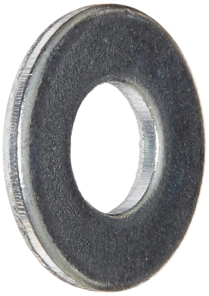 Small Parts 14WSAEPK Steel Flat Washer, Zinc Plated Finish, ASME B18.22.1, 1/4" Screw Size, 9/32" ID, 5/8" OD, 0.065" Thick (Pack of 100)