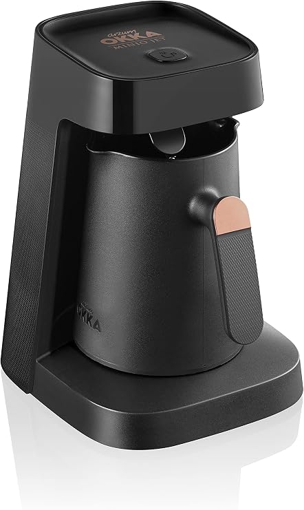 Arzum Okka Jet Automatic Turkish Coffee Maker, 5 cups, Black/Copper (OK0017-UL), 400 watts