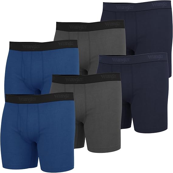 Wrangler Premium Soft Flex Mens Modal Boxer Briefs - Modal Underwear for Men