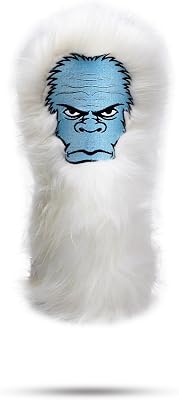 Pins & Aces Yeti Driver Head Cover - Premium, Hand-Made Fuzzy Driver Headcover - Funny, Tour Quality Golf Club Cover - Style and Customize Your Golf Bag...