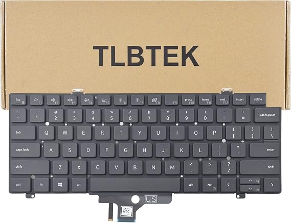 TLBTEK Backlight Keyboard Replacement Compatible with Dell Latitude 5420 5421 5430 7420 7520 2021 Series Laptop P/N: 0PWCJY 0CVGNH PK132UG2A00