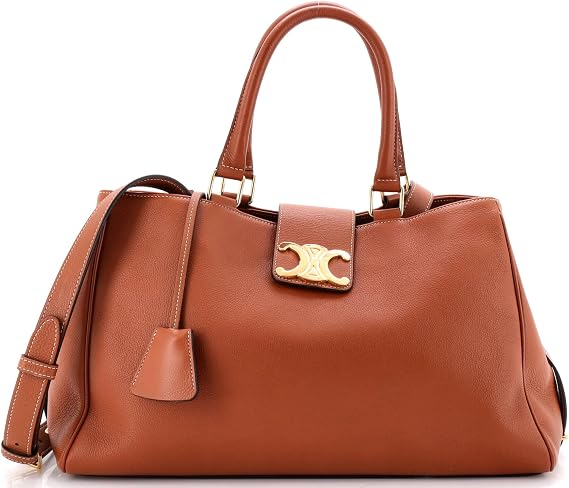 Pre-Loved Appoline Handbag Calfskin Medium, Brown