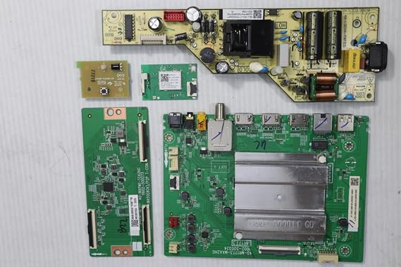 Lutema Television Repair Kit for TCL 43S431 with TV Main Board + Power Supply + TCon + Cables