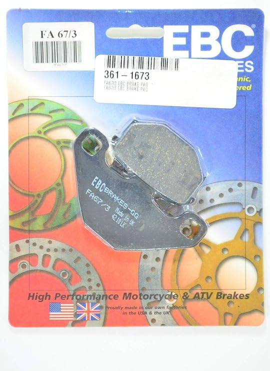 EBC Brakes FA67/3 Disc Brake Pad Set, Black, One-Size