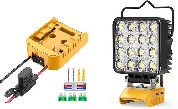 for Power Wheel Adapter + LED Work Light