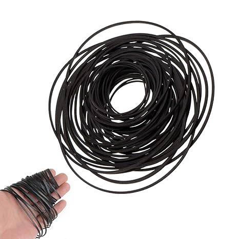 Recorder Rubber Belts, Cassette Recorder Repair Maintenance Mix Cassette Rubber Square Belt 40-135MM (50PCS) | Mix Rubber Square Belt for Cassette Recorder Repair Maintenance