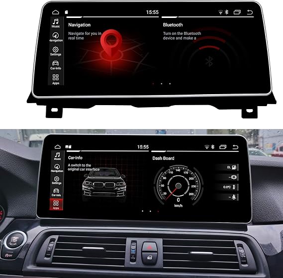 Koason 12.3inch Android HD Screen Upgrade Display Multimedia Player GPS Navigation for BMW 5 Series F10 F11 M5 2013-2016 NBT