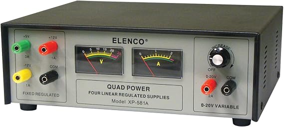 Elenco Quad Power Solid-state DC Power Supply