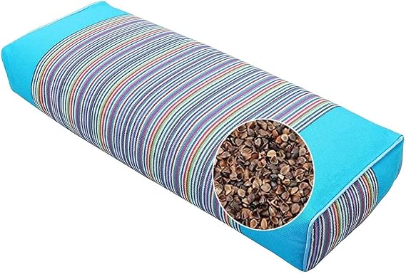 Bed Pillows & positioners Buckwheat Husk Pillow, Ergonomic Pillow, Cervical Protect Improve Sleeping, Improve Sleep Quality, Buckwheat Pillow 100% Organic Coarse Cloth Package Comfortable