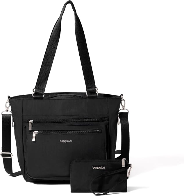 Baggallini Modern Everyday Shopper Tote-15.3" x11.6” Tote Women-Lightweight Work Travel Carry on Bag