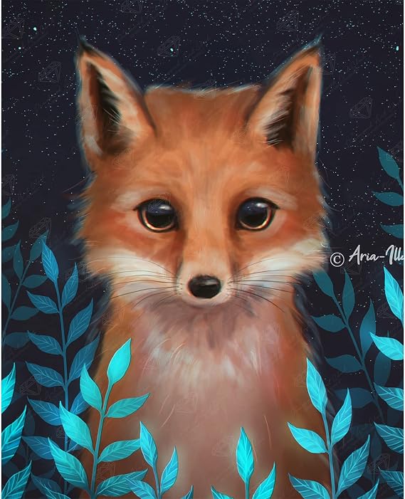 DIAMOND ART CLUB Arctic Fox Diamond Art Kits for Adults
