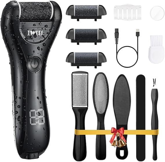Electric Foot Callus Remover, Rechargeable Portable Electronic Foot File Pedicure Kit, Electric Callus Remover for Feet, Pedicure Tools, Foot Scrubber File, Professional Foot Care for Dead Skin