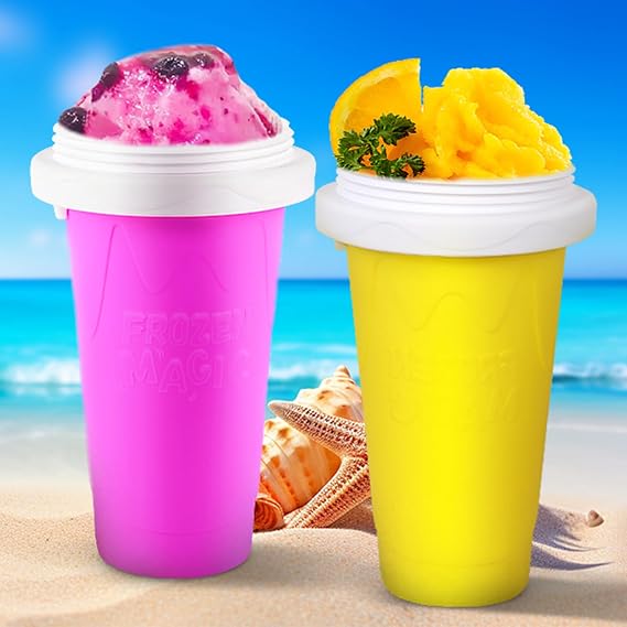 Slushy Cup, Quick Frozen Magic Double Layers Slushy Cups
