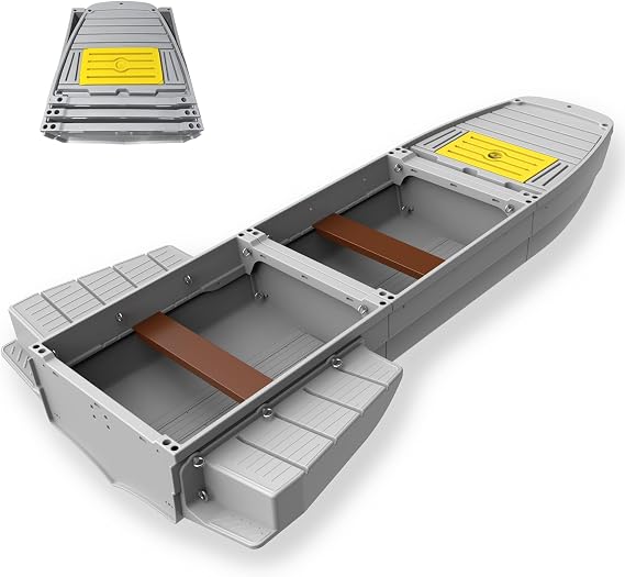 Fishing Boat, Folding Modular Kayak, Fits in Car/SUV TrunkGray