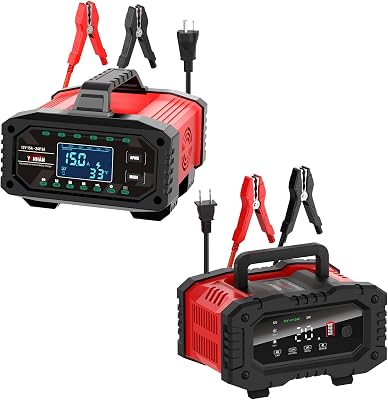 YONHAN 15A Adjustable Current Car Battery Charger20A 12V24V LiFePO4 Lead Acid Fully Automatic Battery Maintainer