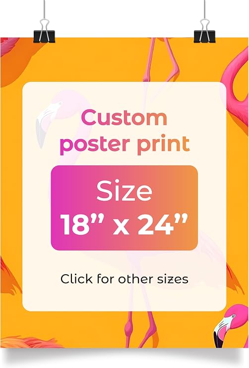 Order Custom Poster Prints - Upload Your Photo to Create Unique Wall Art, Personalized Photo Prints for Memorable Decorations - Custom Print Photos Posters 18 x 24 inches
