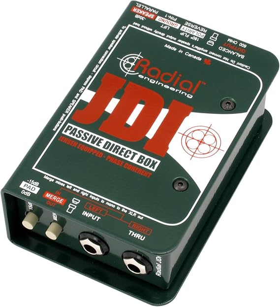 Radial JDI Jensen-equipped 1-channel Passive Instrument Direct Box
