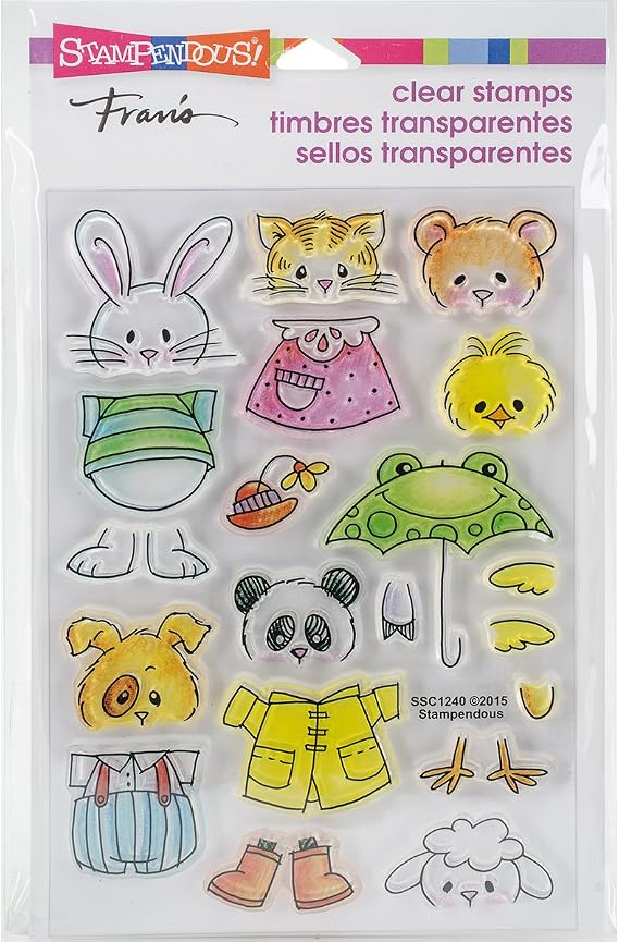 Stampendous SSC1240 Clear Stamps, Spring Short Stack