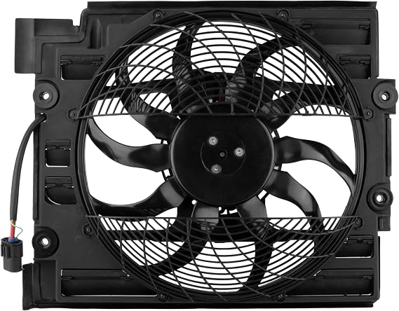 BOXI 620-904 Engine Cooling Fan Assembly Fits for BMW 5 Series E39 525i 528i 530i 540i M5 1999 2000 2001 2002 2003 / Replace OE 64506908030 64546921395 64546919057 64546921946 64548380781