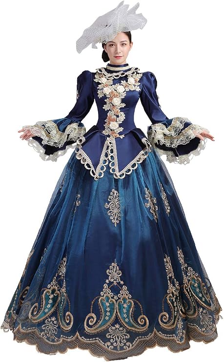 High-end Court Rococo Baroque Marie Antoinette Ball Dresses 18th Century Renaissance Historical Period Dress Gown