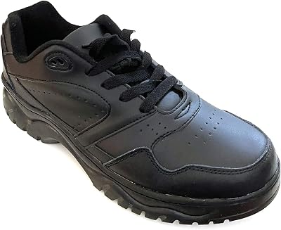 Mens Comfort Walking Sneakers - Lace Up Work Shoes for Everyday Wear