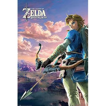 Pyramid International Breath of Wind Hyrule Landscape Maxi Poster Wood Multi-Colour 91.5 x 61 x 0.03 cm