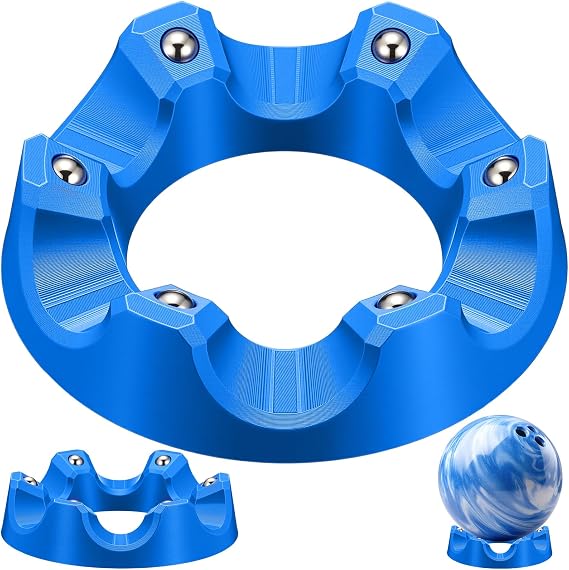 Yookeer Bowling Ball Spinner Stand, 360 Smooth Rotating Ball Cup Holder with Easy Multi-Angle Grip, Universal Bowling Accessories for Optimal Performance, Cleaning & Polishing