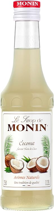 Monin Coconut Syrup, 250 ml Bottle