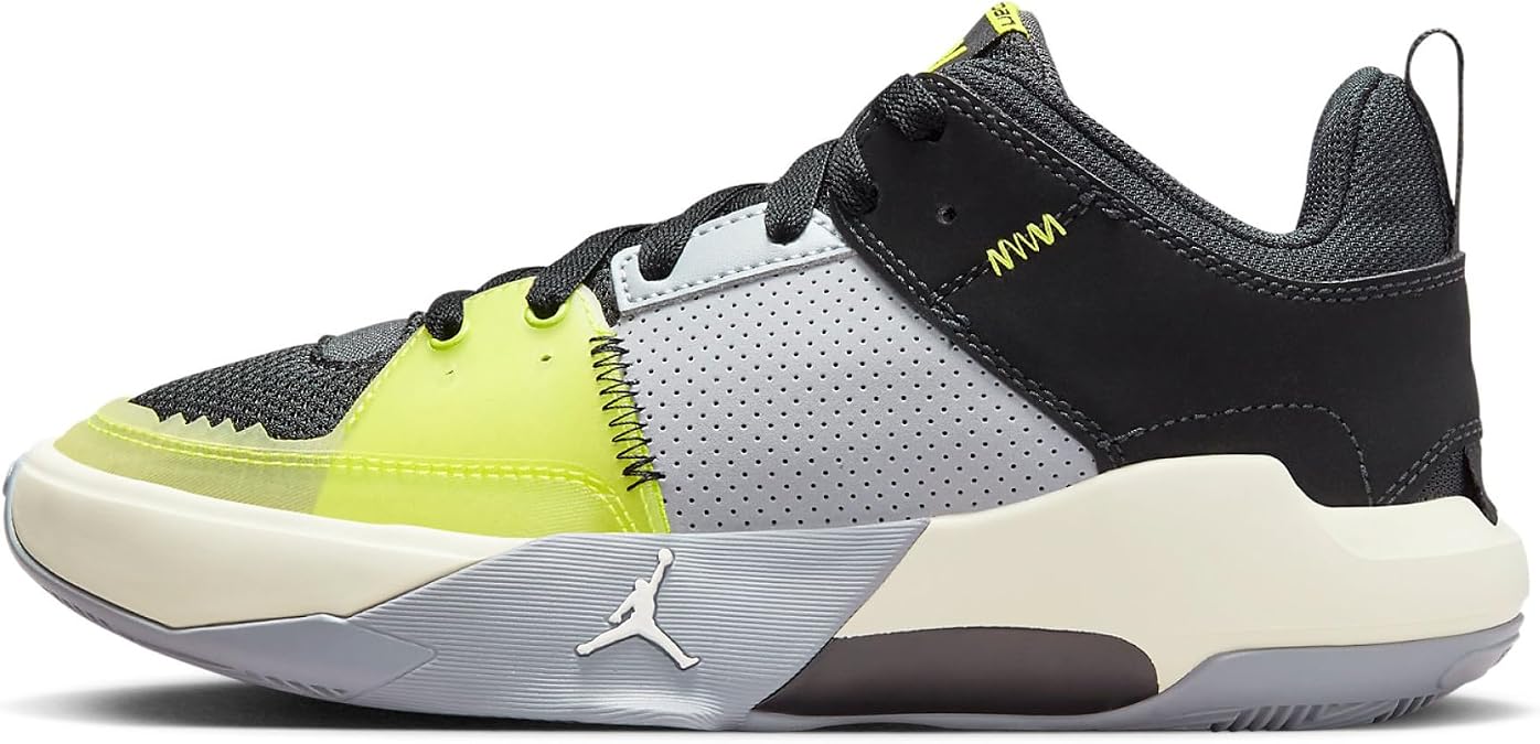 Jordan One Take 5 Big Kids' Shoes (FD2338-003, Black/Anthracite/Coconut Milk/Cyber) Size 7