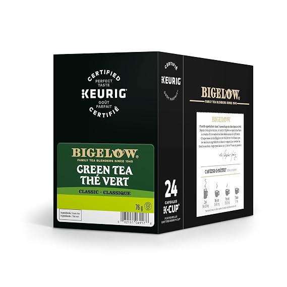 Bigelow K-Cup Portion Pack for Keurig Brewers, Green Tea, 24 Count
