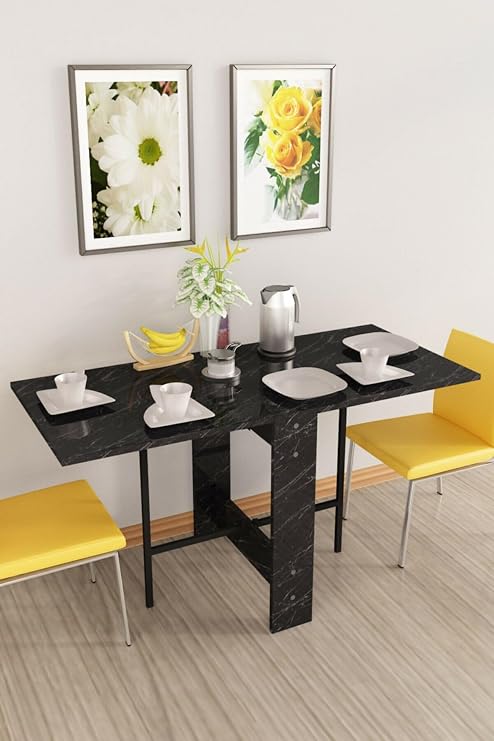 DF01101 Flamingo Pratik Katlanır Beyaz Masa Portatif Yemek ve Mutfak Masası (Bendir)