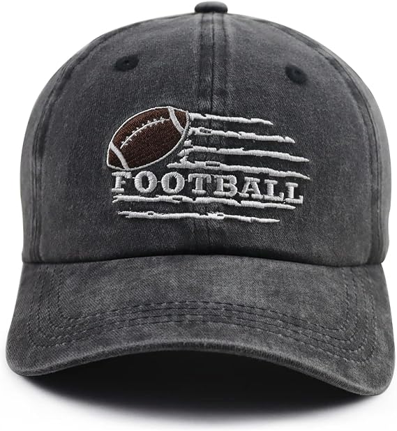 Football Flag Hat for Men Women, Football Decor Sport Baseball Cap