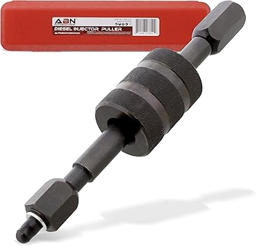 ABN Diesel Injector Puller Tool with Slide Hammer, Common Rail Injector Remover w/ M8, M12, M14 Thread Adapter